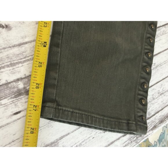 Chico’s So Slimming Girlfriend Slim Leg Ankle Evergreen Denim Jeans Large NEW - Picture 10 of 11